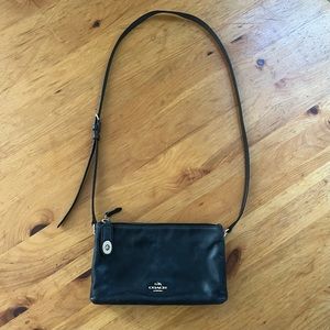Coach Crossbody Bag - Black Genuine Leather
